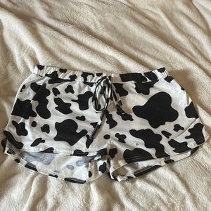 cow print shorts